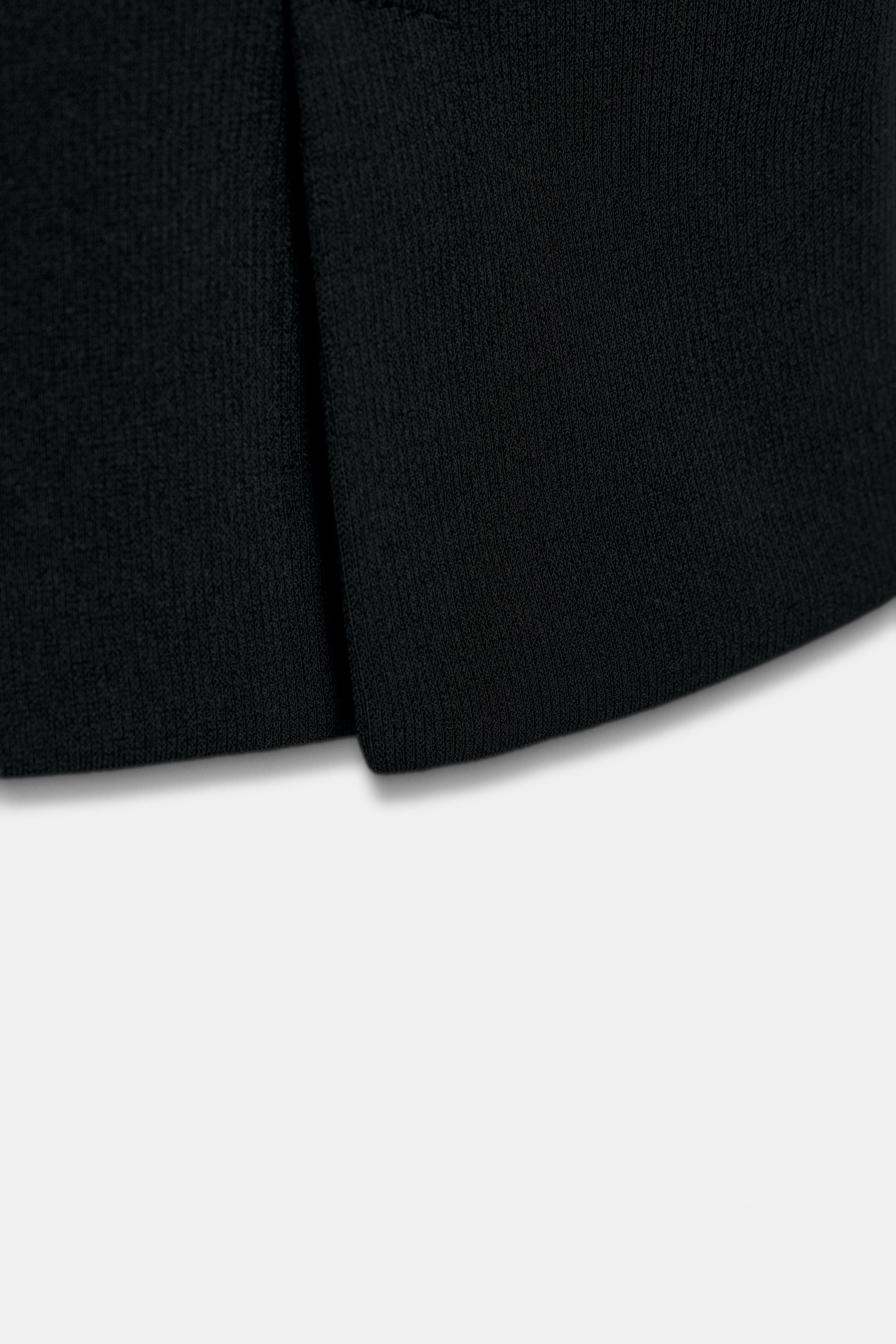 CREPE CAPRI PANTS WITH SLIT